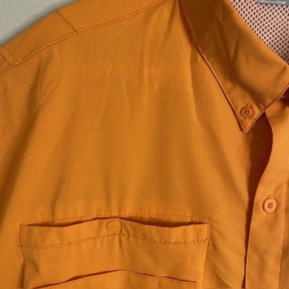 Columbia Sportswear PFG Orange Size XXL Omni-Shield short sleeve Fishing Hiking - Picture 10 of 10